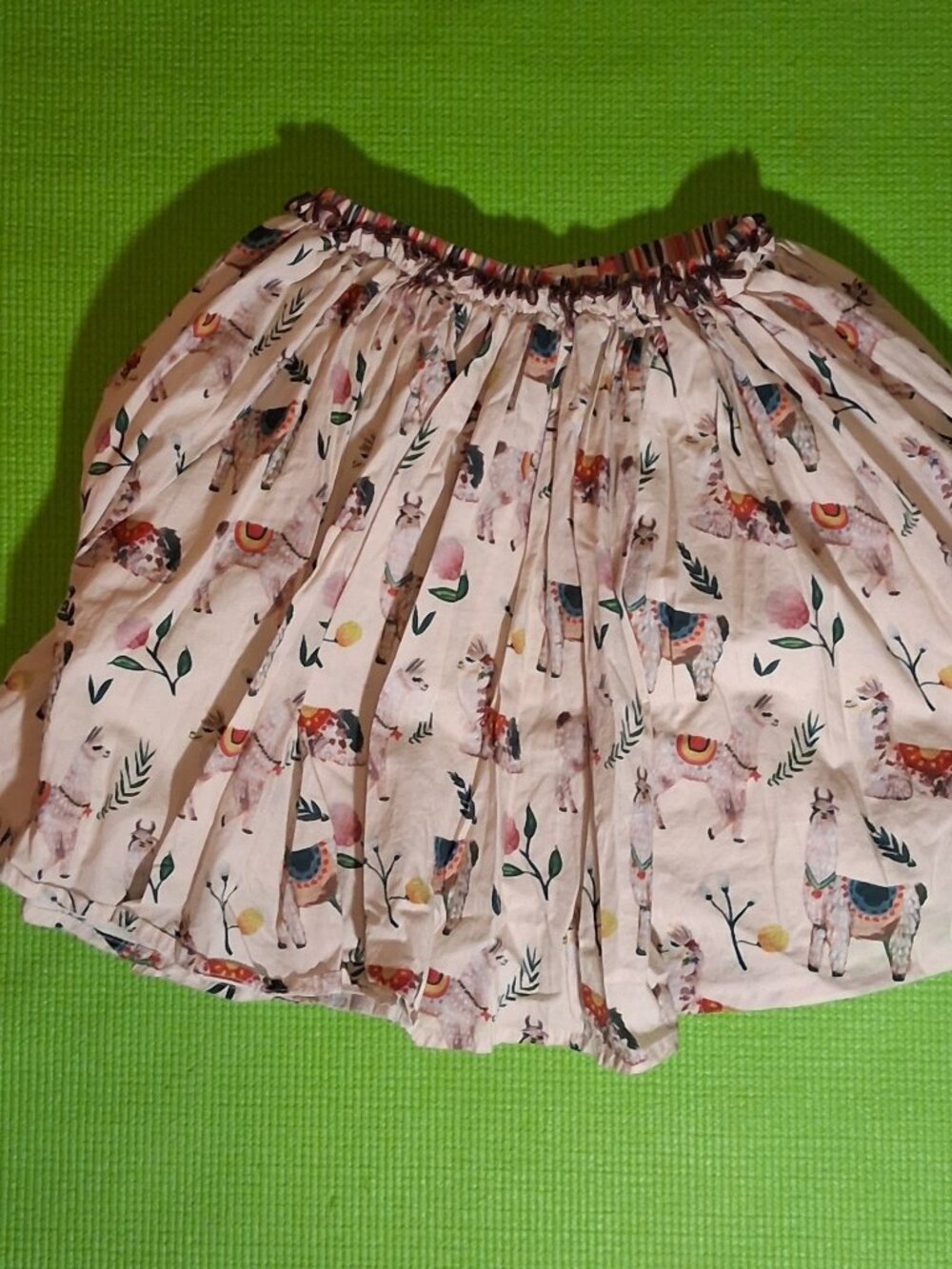 Pink Chicken NY Multi-color Llama Skirt
